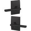 image:imageSchlage Custom FC21 LAT 622 CEN Latitude Lever with Century Trim HallCloset and BedBath Lock Matte Black