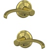 image:imageSchlage Custom FC21 WIT 716 CAM Whitney Lever with Camelot Trim HallCloset and BedBath Lock Aged BronzeSatin Brass