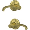image:imageSchlage Custom FC21 WIT 716 CAM Whitney Lever with Camelot Trim HallCloset and BedBath Lock Aged BronzeSatin Brass