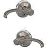 image:imageSchlage Custom FC21 WIT 716 CAM Whitney Lever with Camelot Trim HallCloset and BedBath Lock Aged BronzeSatin Nickel