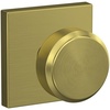 image:imageSCHLAGE Custom FC21 BWE 608 COL Bowery Knob with Collins Trim HallCloset and BedBath Lock Satin Brass