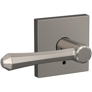 image:imageSchlage Custom FC21 DMP 619 RWD Dempsey Lever with Rosewood Trim HallCloset and BedBath Lock Satin NickelSatin Nickel