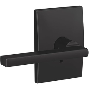 image:imageSchlage Custom FC21 LAT 622 CEN Latitude Lever with Century Trim HallCloset and BedBath Lock Matte Black
