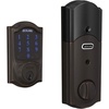 image:imageSCHLAGE BE469NX Camelot Electronic Touchscreen Deadbolt C Keyway with 12344 Latch 10116 Strike Bright Brass FinishBright Brass