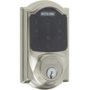 image:imageSCHLAGE BE469NX Camelot Electronic Touchscreen Deadbolt C Keyway with 12344 Latch 10116 Strike Bright Brass FinishSatin Nickel