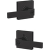image:imageSCHLAGE F51A NBK 622 COL Northbrook Lever with Collins Trim Keyed Entry Lock Matte BlackPack of 1
