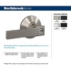 image:imageSCHLAGE F51A NBK 622 COL Northbrook Lever with Collins Trim Keyed Entry Lock Matte BlackPack of 1