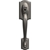 image:imageSCHLAGE FE285 CAM 620 GEO Camelot Trim Lower Half Front Entry Handleset with Georgian Knob Antique Pewter