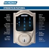 image:imageSCHLAGE ZWave Connect Camelot Touchscreen Deadbolt with BuiltIn Alarm Works with Amazon Alexa via Wink Aged Bronze FE469NX ACC 716 CAM LHSatin Nickel