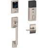 image:imageSCHLAGE ZWave Connect Camelot Touchscreen Deadbolt with BuiltIn Alarm Works with Amazon Alexa via Wink Aged Bronze FE469NX ACC 716 CAM LHSatin Nickel