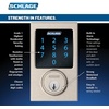 image:imageSCHLAGE ZWave Connect Camelot Touchscreen Deadbolt with BuiltIn Alarm Works with Amazon Alexa via Wink Aged Bronze FE469NX ACC 716 CAM LHSatin Nickel