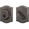 image:imageSchlage B60 N CAM 619 Deadbolt with Camelot Trim Keyed 1 Side Highest Residential Security Satin Nickel