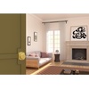 image:imageSchlage F10 BWE 608 GRW Bowery Door Knob with Greenwich Trim Hall amp Closet Passage Lock Satin Brass