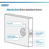 image:imageSchlage F10 BWE 608 GRW Bowery Door Knob with Greenwich Trim Hall amp Closet Passage Lock Satin Brass