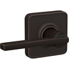 image:imageSchlage F10 LAT 619 Latitude Door Lever Hall amp Closet Passage Lock Satin NickelAged Bronze