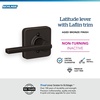 image:imageSchlage F10 LAT 619 Latitude Door Lever Hall amp Closet Passage Lock Satin NickelAged Bronze