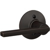 image:imageSchlage F10 LAT 619 Latitude Door Lever Hall amp Closet Passage Lock Satin NickelAged Bronze
