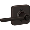 image:imageSchlage F10 LAT 619 Latitude Door Lever Hall amp Closet Passage Lock Satin NickelAged Bronze