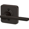 image:imageSchlage F10 LAT 619 Latitude Door Lever Hall amp Closet Passage Lock Satin NickelAged Bronze