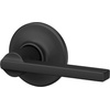 image:imageSchlage F10 LAT 619 Latitude Door Lever Hall amp Closet Passage Lock Satin NickelMatte Black