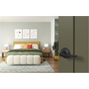 image:imageSchlage F10 LAT 619 Latitude Door Lever Hall amp Closet Passage Lock Satin NickelMatte Black