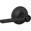 image:imageSchlage F10 LAT 619 Latitude Door Lever Hall amp Closet Passage Lock Satin NickelMatte Black