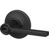 image:imageSchlage F10 LAT 619 Latitude Door Lever Hall amp Closet Passage Lock Satin NickelMatte Black