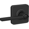 image:imageSchlage F10 LAT 619 Latitude Door Lever Hall amp Closet Passage Lock Satin NickelMatte Black