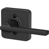 image:imageSchlage F10 LAT 619 Latitude Door Lever Hall amp Closet Passage Lock Satin NickelMatte Black