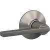 image:imageSchlage F10 LAT 619 Latitude Door Lever Hall amp Closet Passage Lock Satin NickelSatin Nickel