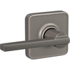 image:imageSchlage F10 LAT 619 Latitude Door Lever Hall amp Closet Passage Lock Satin NickelSatin Nickel