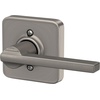 image:imageSchlage F10 LAT 619 Latitude Door Lever Hall amp Closet Passage Lock Satin NickelSatin Nickel