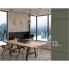 image:imageSchlage F10 LAT 619 Latitude Door Lever Hall amp Closet Passage Lock Satin NickelSatin Nickel