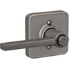image:imageSchlage F10 LAT 619 Latitude Door Lever Hall amp Closet Passage Lock Satin NickelSatin Nickel