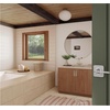 image:imageSchlage F10 LAT 619 Latitude Door Lever Hall amp Closet Passage Lock Satin NickelSatin Nickel
