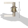 image:imageSchlage F10 LAT 619 Latitude Door Lever Hall amp Closet Passage Lock Satin NickelSatin Nickel