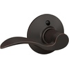 image:imageSchlage F10 V ACC 716 Accent Door Lever Hall amp Closet Passage Lock Aged Bronze1 Pack