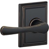 image:imageSchlage F10 VLA 716 ADD Avila Door Lever with Addison Trim Hall amp Closet Passage Lock Aged BronzeAged Bronze