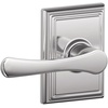image:imageSchlage F10 VLA 716 ADD Avila Door Lever with Addison Trim Hall amp Closet Passage Lock Aged BronzeBright Chrome