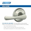 image:imageSchlage F10 VLA 716 ADD Avila Door Lever with Addison Trim Hall amp Closet Passage Lock Aged BronzeSatin Nickel