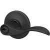 image:imageSchlage F51A Acc 622 COH Accent Door Lever with Cohen Trim Keyed Entry Lock Matte Black