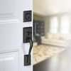 image:imageSchlage F58 ADD 505 Addison Exterior Handleset with Deadbolt Aged Bronze Exterior Half OnlyMatte Black
