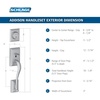 image:imageSchlage F58 ADD 505 Addison Exterior Handleset with Deadbolt Aged Bronze Exterior Half OnlySatin Nickel