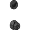 image:imageSchlage FB50 N G PLY 622 Single Cylinder Deadbolt and Keyed Entry Plymouth Knob Matte BlackPack of 1