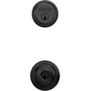 image:imageSchlage FB50 N G PLY 622 Single Cylinder Deadbolt and Keyed Entry Plymouth Knob Matte BlackPack of 1