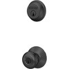 image:imageSchlage FB50 N G PLY 622 Single Cylinder Deadbolt and Keyed Entry Plymouth Knob Matte BlackPack of 1