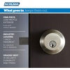 image:imageSchlage FB50 N V BWE 619 Single Cylinder Deadbolt and Keyed Entry Bowery Knob Satin NickelPack of 1