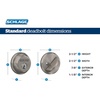 image:imageSchlage FB50 N V BWE 619 Single Cylinder Deadbolt and Keyed Entry Bowery Knob Satin NickelPack of 1