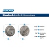 image:imageSchlage FB50N G GEO 622 Single Cylinder Deadbolt and Keyed Entry Georgian Knob Matte BlackPack of 1
