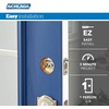 image:imageSchlage FB50N G GEO 622 Single Cylinder Deadbolt and Keyed Entry Georgian Knob Matte BlackPack of 1